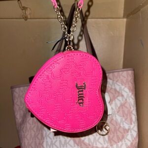 Juicy Couture Vibrant Pink Heart Mini Bag
